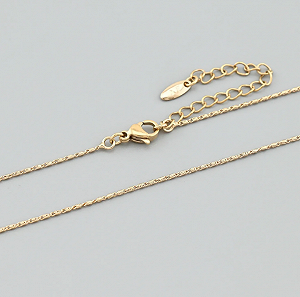 Ланцюжок позолочений на шию, жіночий, 45+5 см - Фото 1