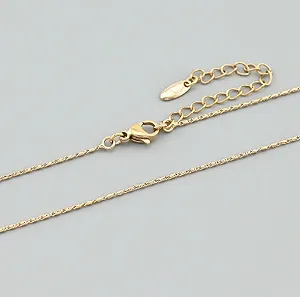 Ланцюжок позолочений на шию, жіночий, 45+5 см - Фото 1
