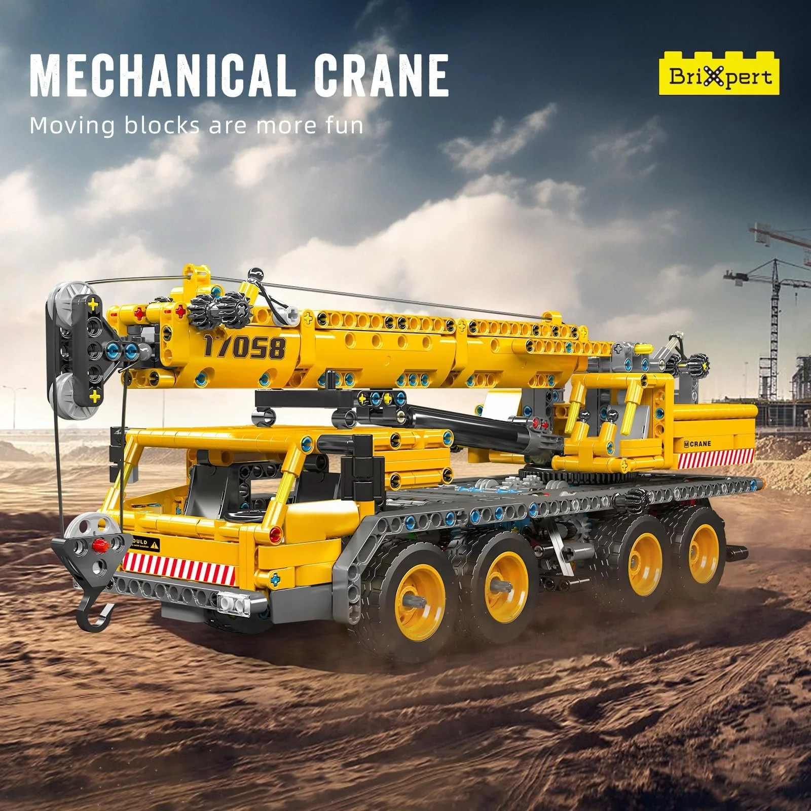 Конструктор Тип Mould King Technik 17058 Кран-Вантажівка 997 деталей, фото №6