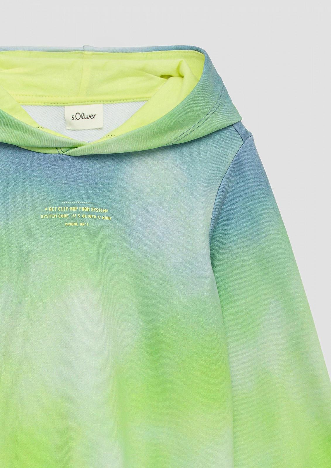 Толстовка s.Oliver с капюшоном и градиентом цвета, фото №4 Толстовка s.Oliver с капюшоном и градиентом цвета, фото №4