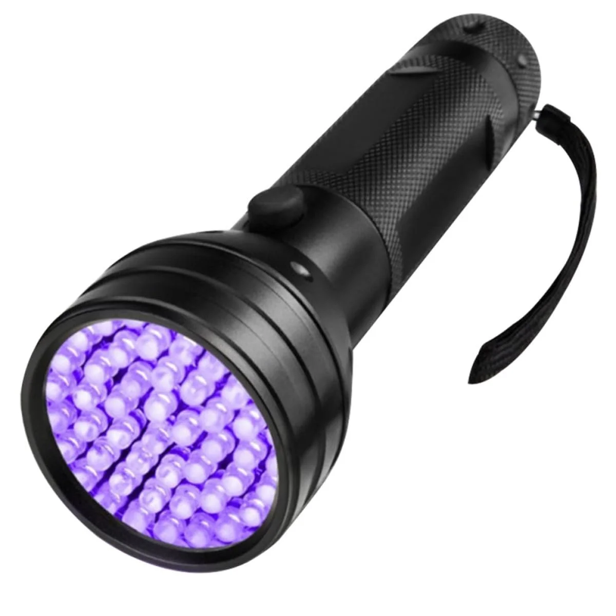Ультрафіолетовий ліхтарик LED Алюмінієвий сплав Портативний з ремінцем для виявлення флуоресценції та сечі домашніх тварин, фото №1