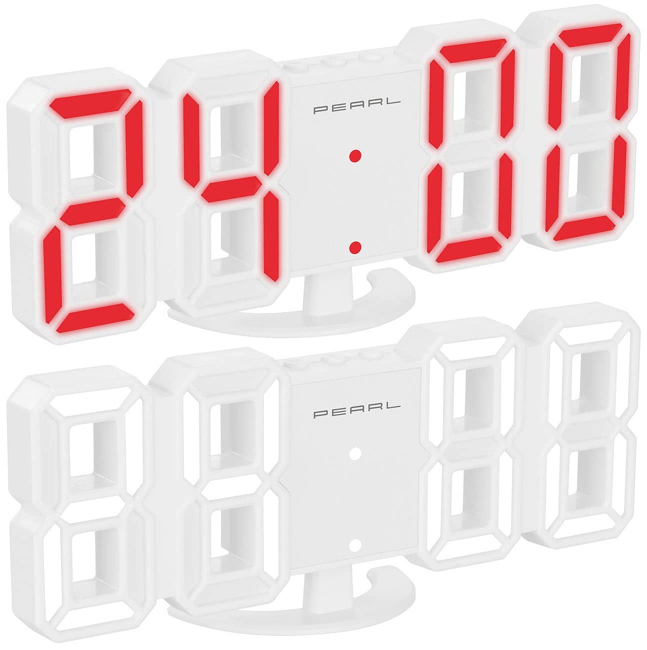 Годинник Настільний/Настінний Lunartec LED, USB, 7-сегментні цифри, 2 кольори, фото №2