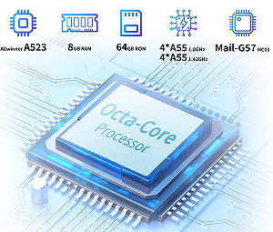 Планшет 10.1" AWOW UTBook (3+5)/64Gb 8 ядер Android 15 7000 mAh Синий synthetic.ua - Фото 1