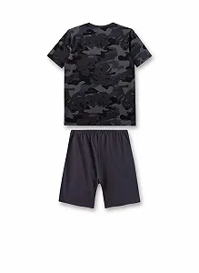 Комплект пижамный Sanetta для мальчиков Шорты Серый synthetic.ua - Фото 1