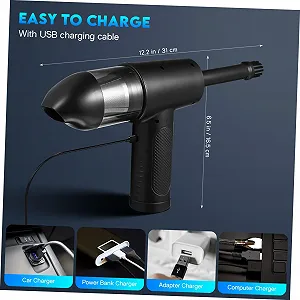 Аккумуляторный ручной пылесос Veemoon Portable Powerful для авто и дома synthetic.ua - Фото 1