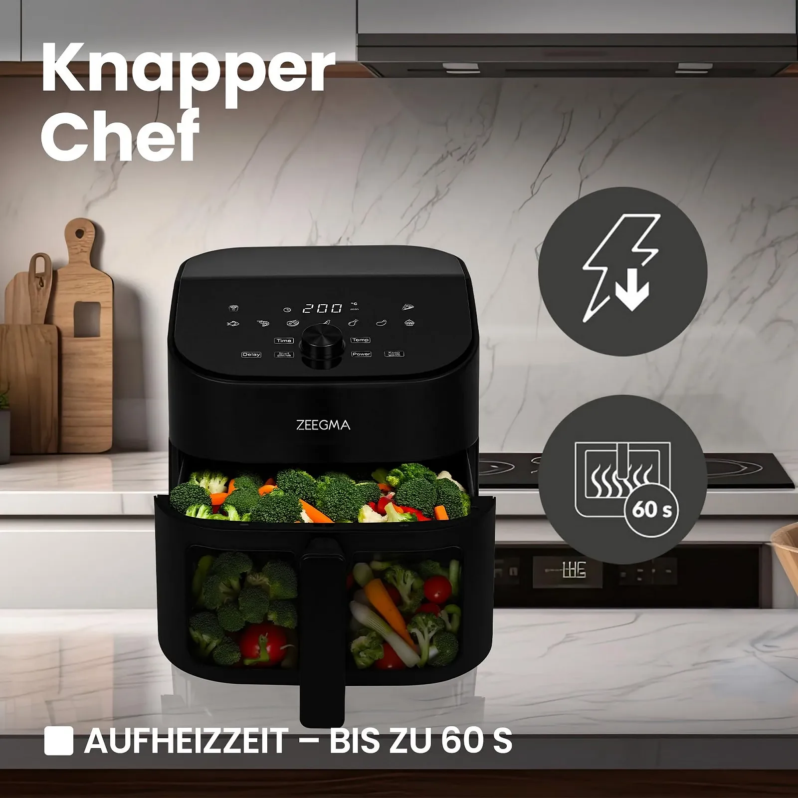 Мультипіч ZEEGMA KNAPPER CHEF 6.5 л 1600 Вт 9 програм, фото №4 Мультипіч ZEEGMA KNAPPER CHEF 6.5 л 1600 Вт 9 програм, фото №4