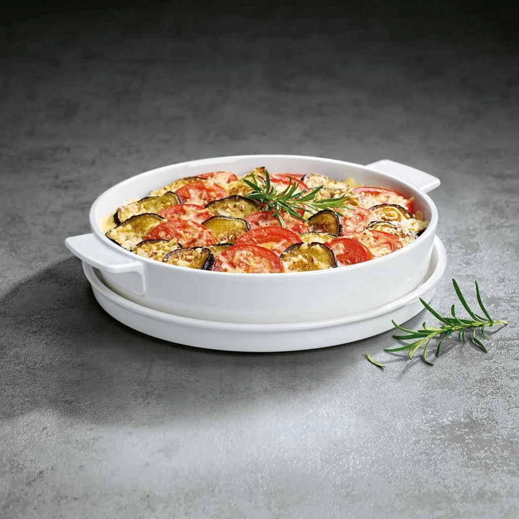 Форма для запекания Villeroy & Boch Clever Cooking круглая, 28 см, премиум-фарфор, белая, фото №3 Форма для запекания Villeroy & Boch Clever Cooking круглая, 28 см, премиум-фарфор, белая, фото №3