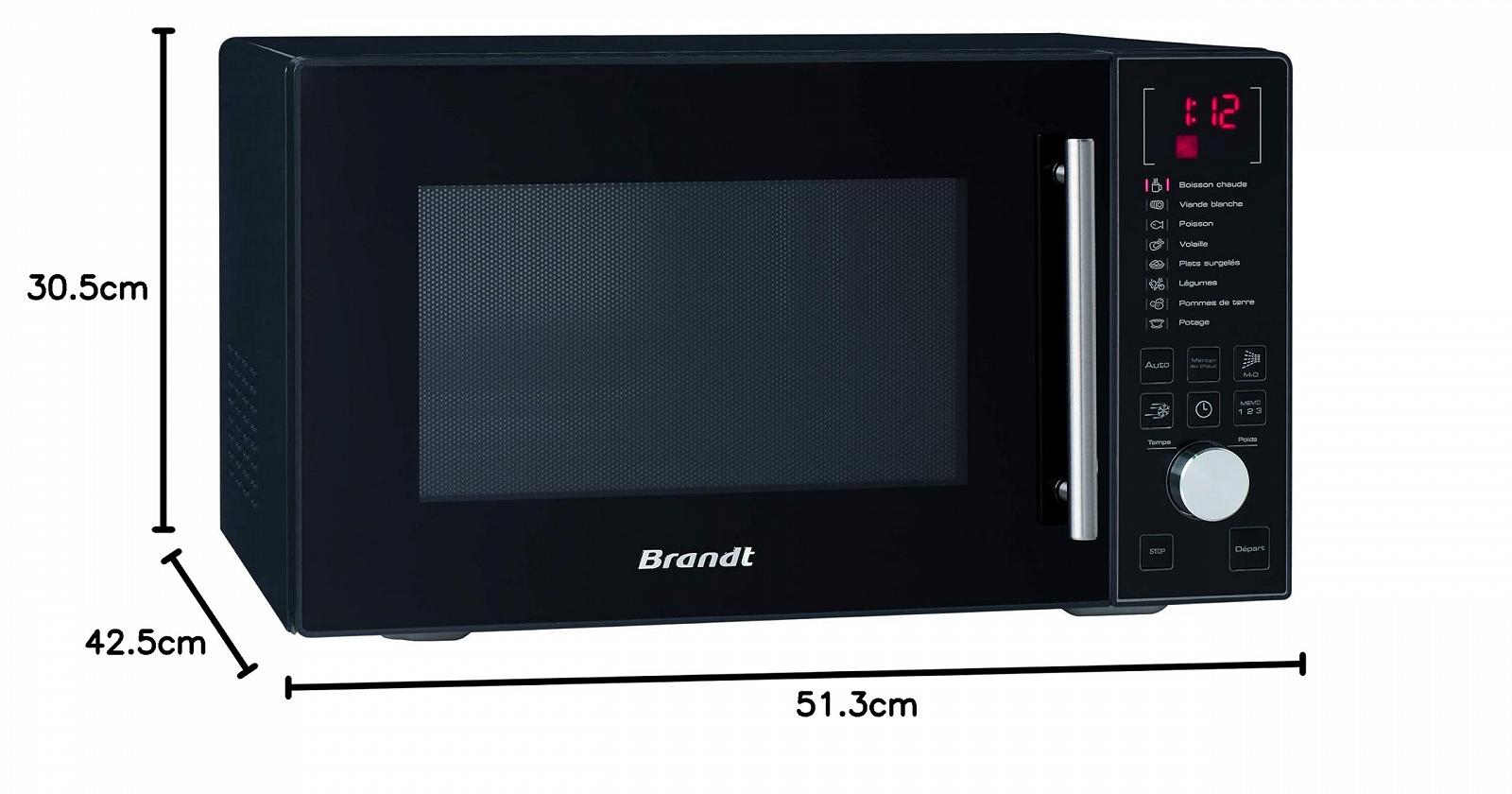 Микроволновая печь BRANDT SE2612B, фото №4 Микроволновая печь BRANDT SE2612B, фото №4