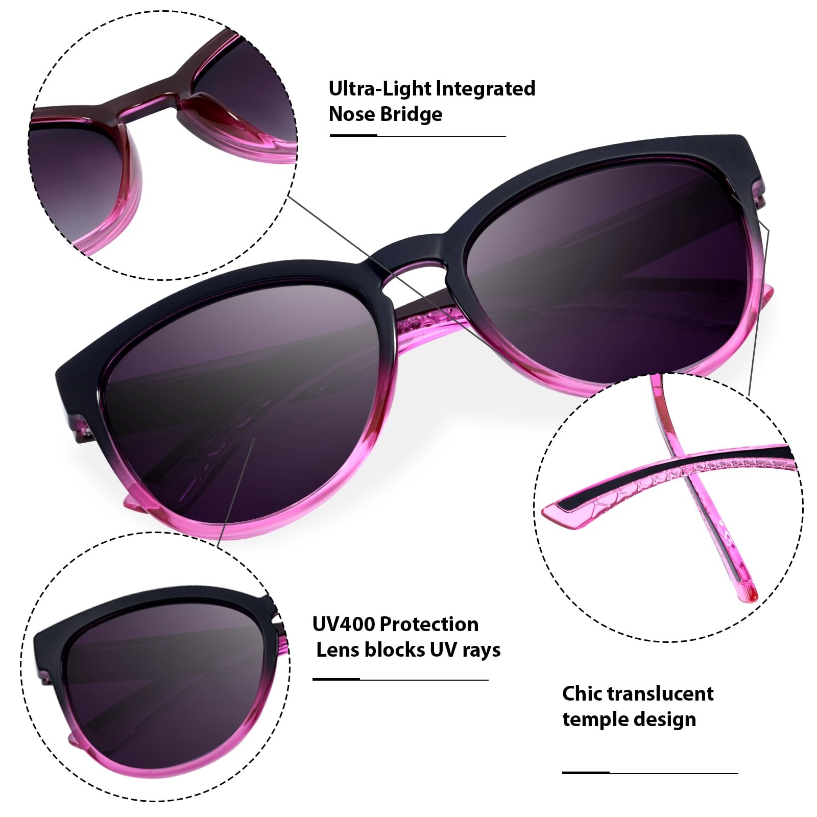 Поляризовані сонцезахисні окуляри для жінок Myiaur, модний дизайн, фото №3