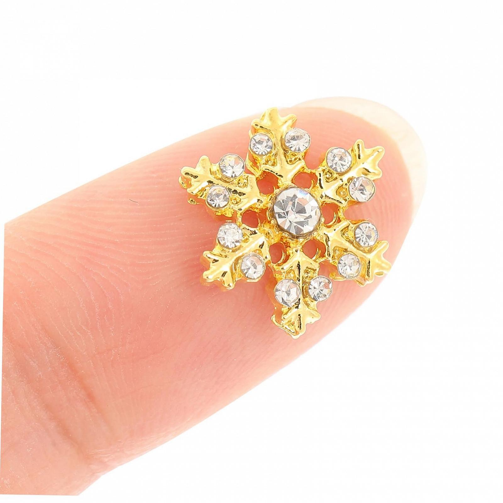 Прикраси для нігтів Сніжинки PLAFOPE, фото №9