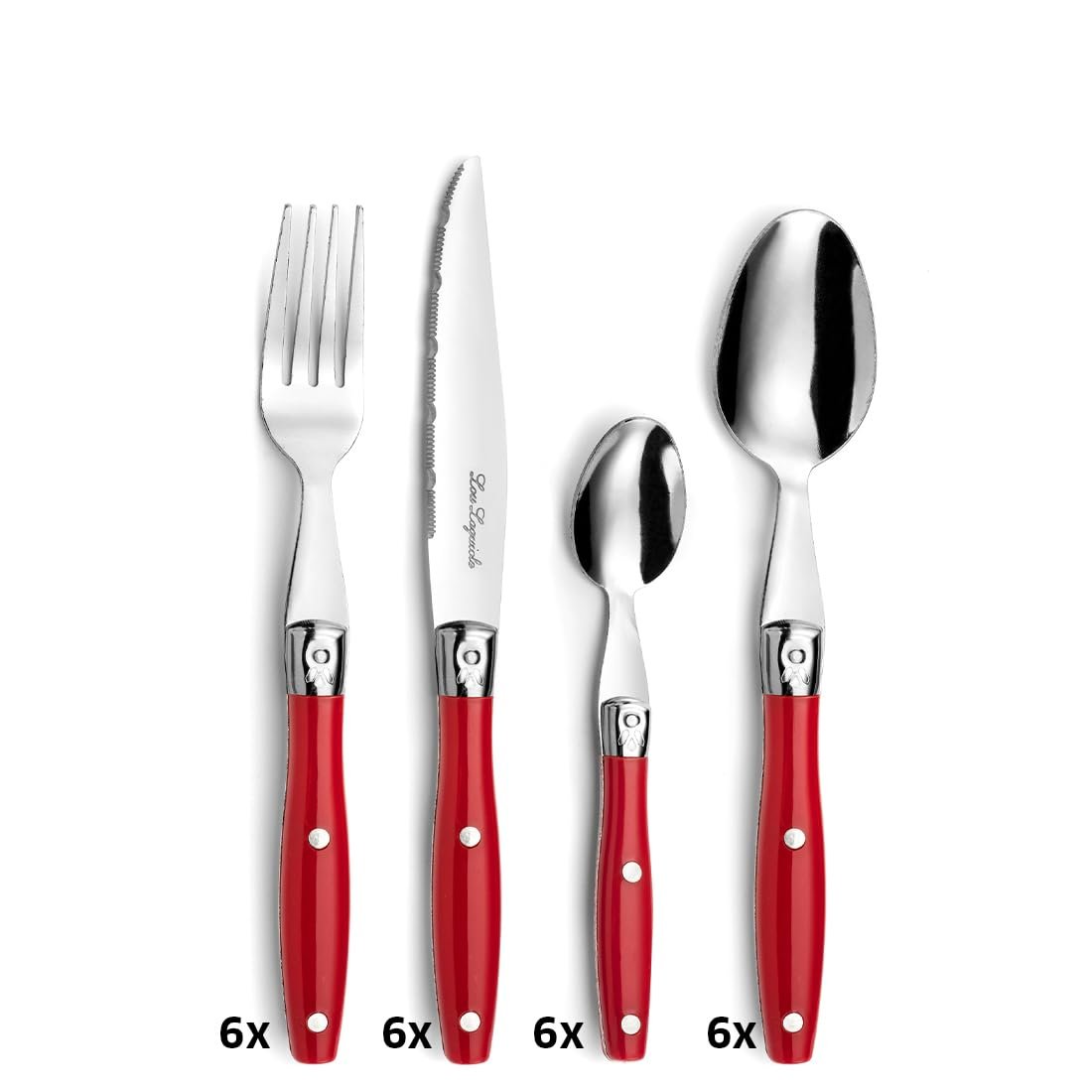 Набор столовых приборов для стейка Lou Laguiole, 24 предмета, фото №3