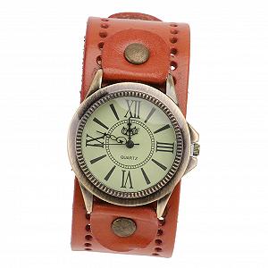 Часы-браслет Beaupretty Винтажные Римские Кварцевые Оранжевые - Фото 1