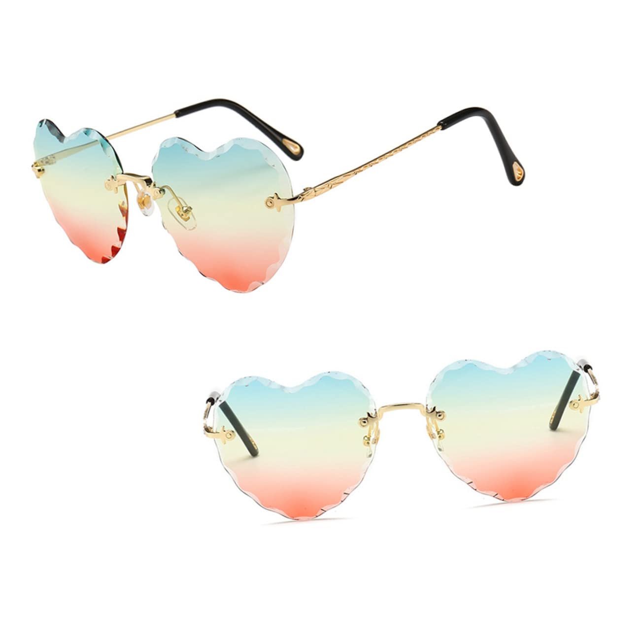 Сонцезахисні Окуляри PACKOVE Без Обрамлення Серцеподібні Жіночі Поляризовані, фото №7