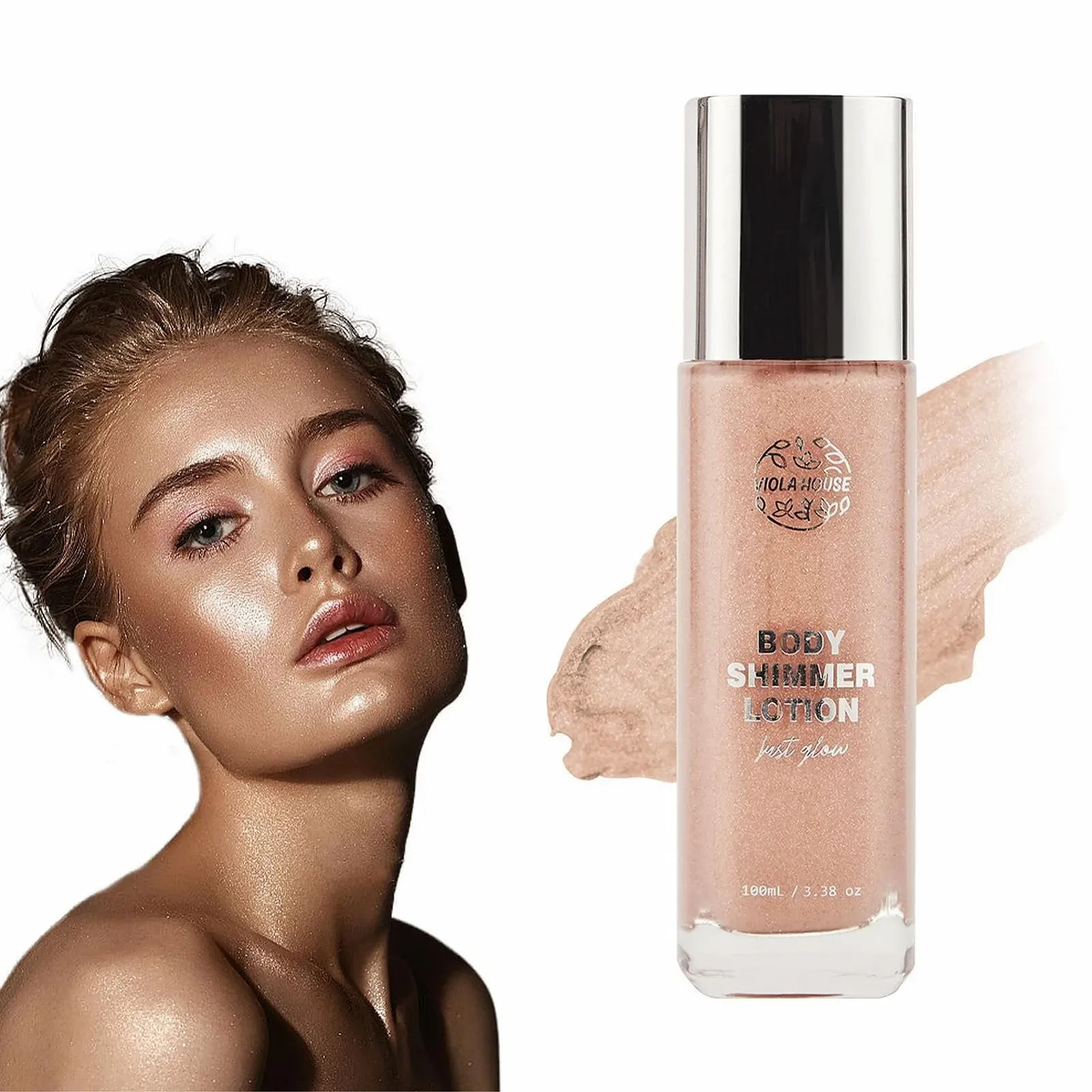 Лосьйон для тіла 100 мл Не липкий лосьйон для блиску тіла, лосьйон для блиску, зволожуючий, для відбілювання тіла, фото №8