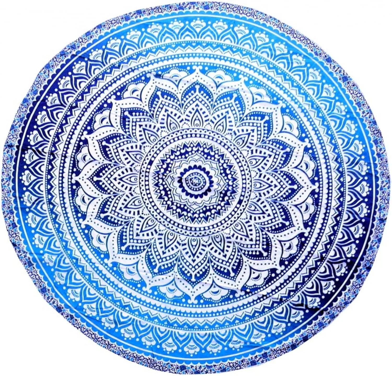 Круглий Індійський Шарф-Мандала Guru-Shop, Покривало, Плед для Пікніка, фото №2