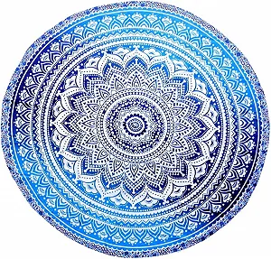 Круглий Індійський Шарф-Мандала Guru-Shop, Покривало, Плед для Пікніка synthetic.ua - Фото 1