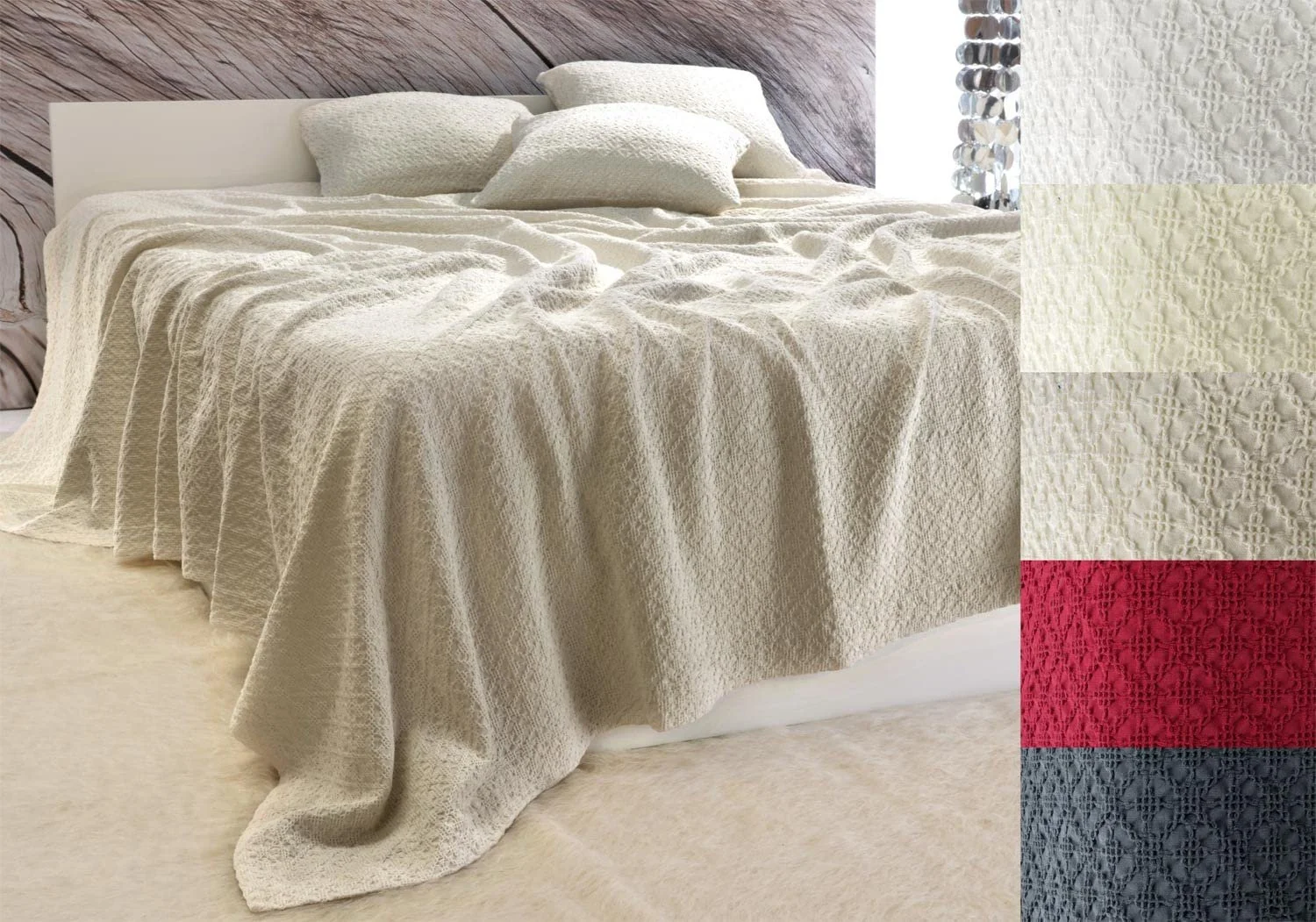 Покрывало Wohnen & Accessoires GmbH & Co. KG Coimbra Бежевый, 240 x 260 см, фото №1