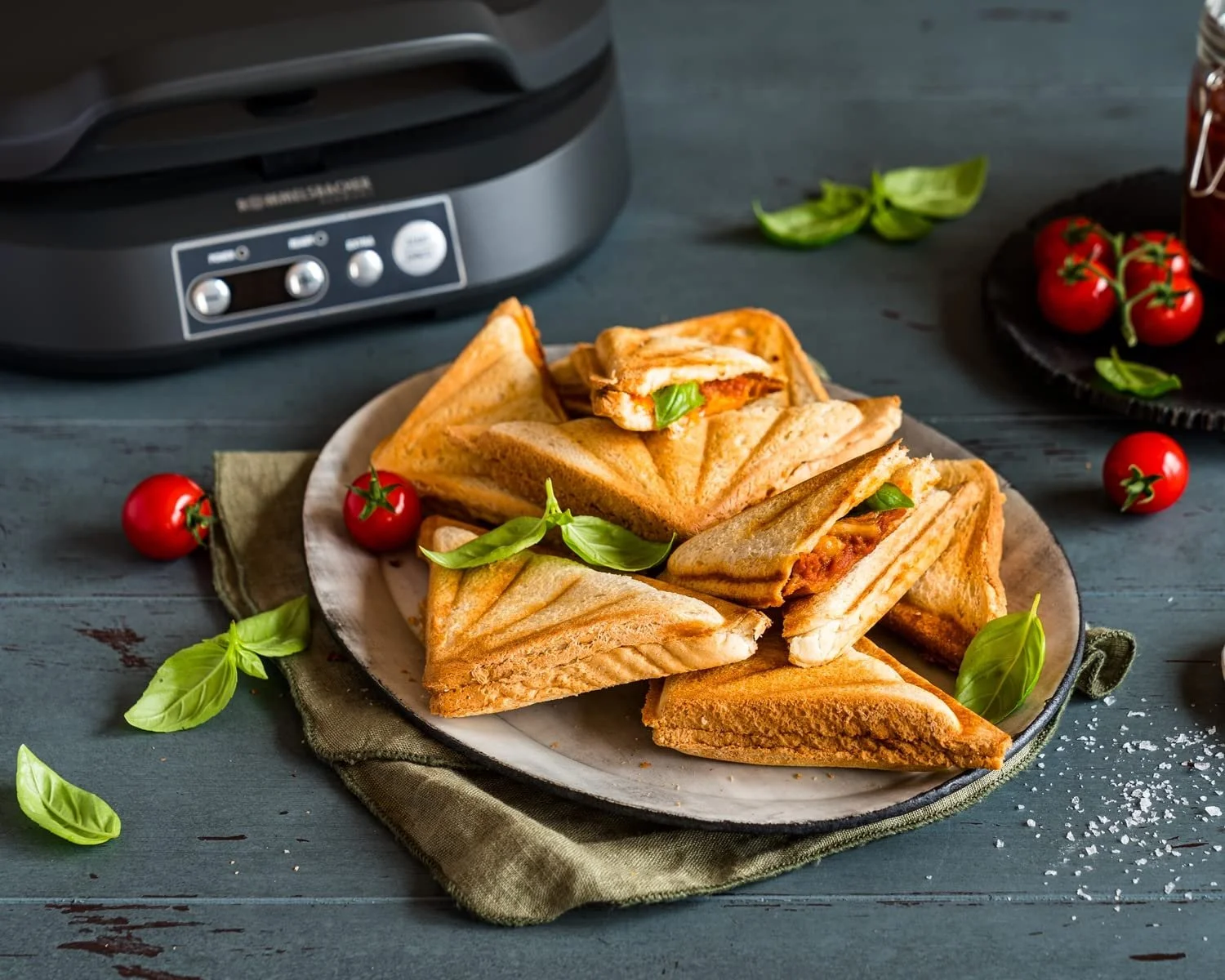 Сендвічниця ROMMELSBACHER ST 1800, 4 XL сендвічі, антипригарне покриття, таймер на 15 хвилин, 1800 Вт, фото №4