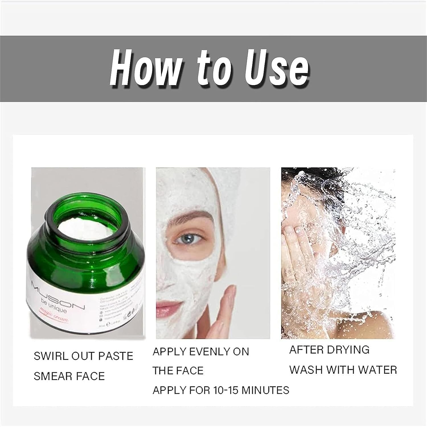 Крем Muson Magic Cream Collagen Hyaluron Foundation Light, фото №7