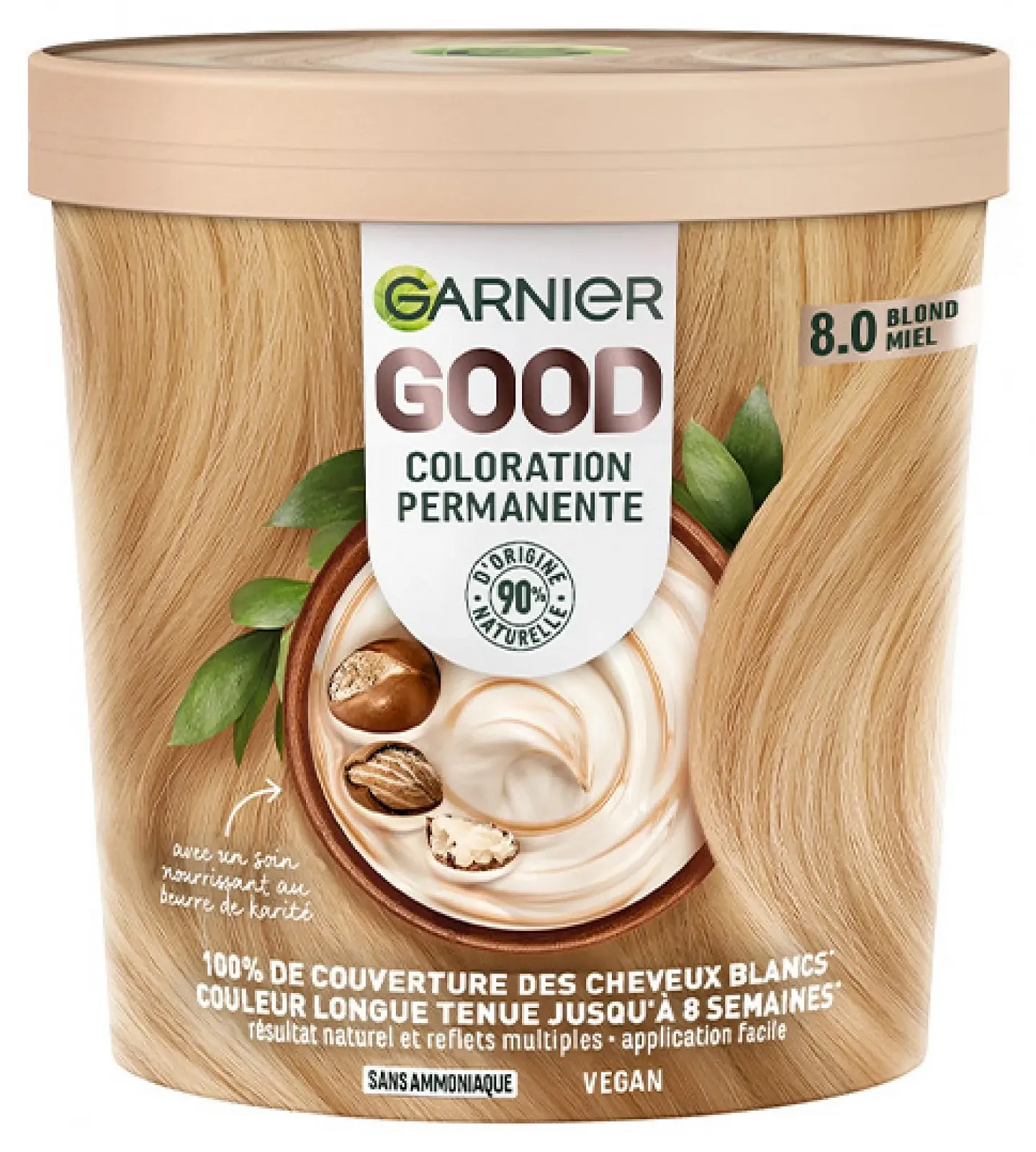 Стійка фарба для волосся Garnier Good Honey Blonde 8.0, фото №1