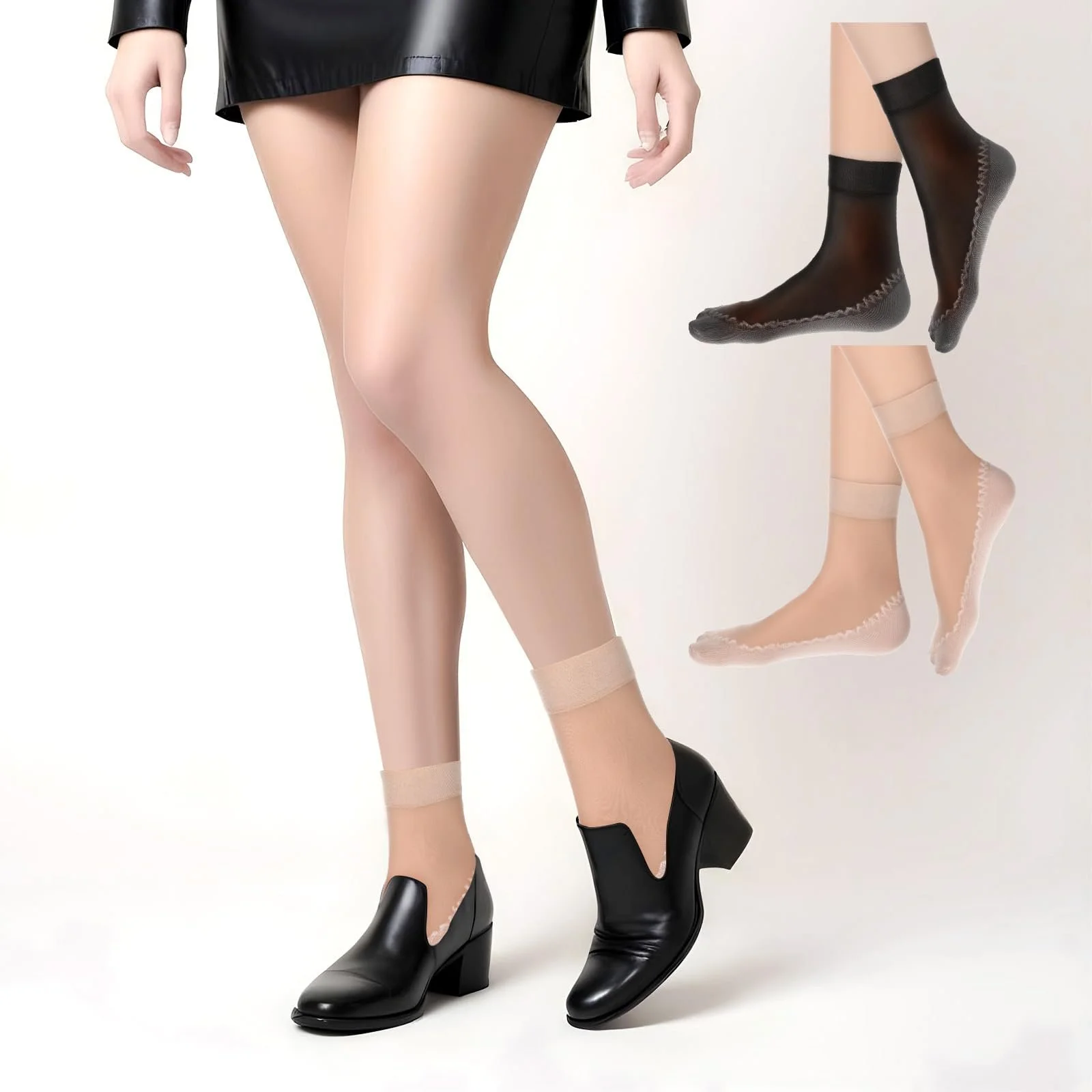 Шкарпетки з нейлону Жіночі шовковисті, 12 пар, фото №3