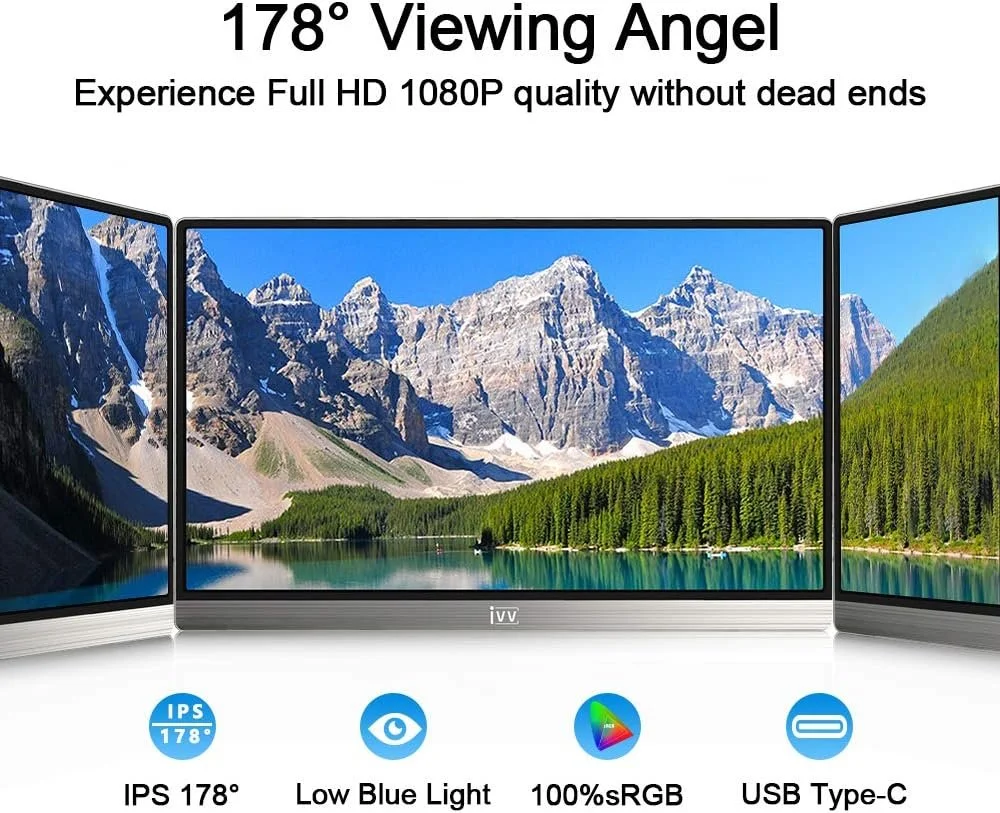 Монитор портативний 15.8" IVV BYD158FC1 Full HD IPS 60 Гц, фото №3