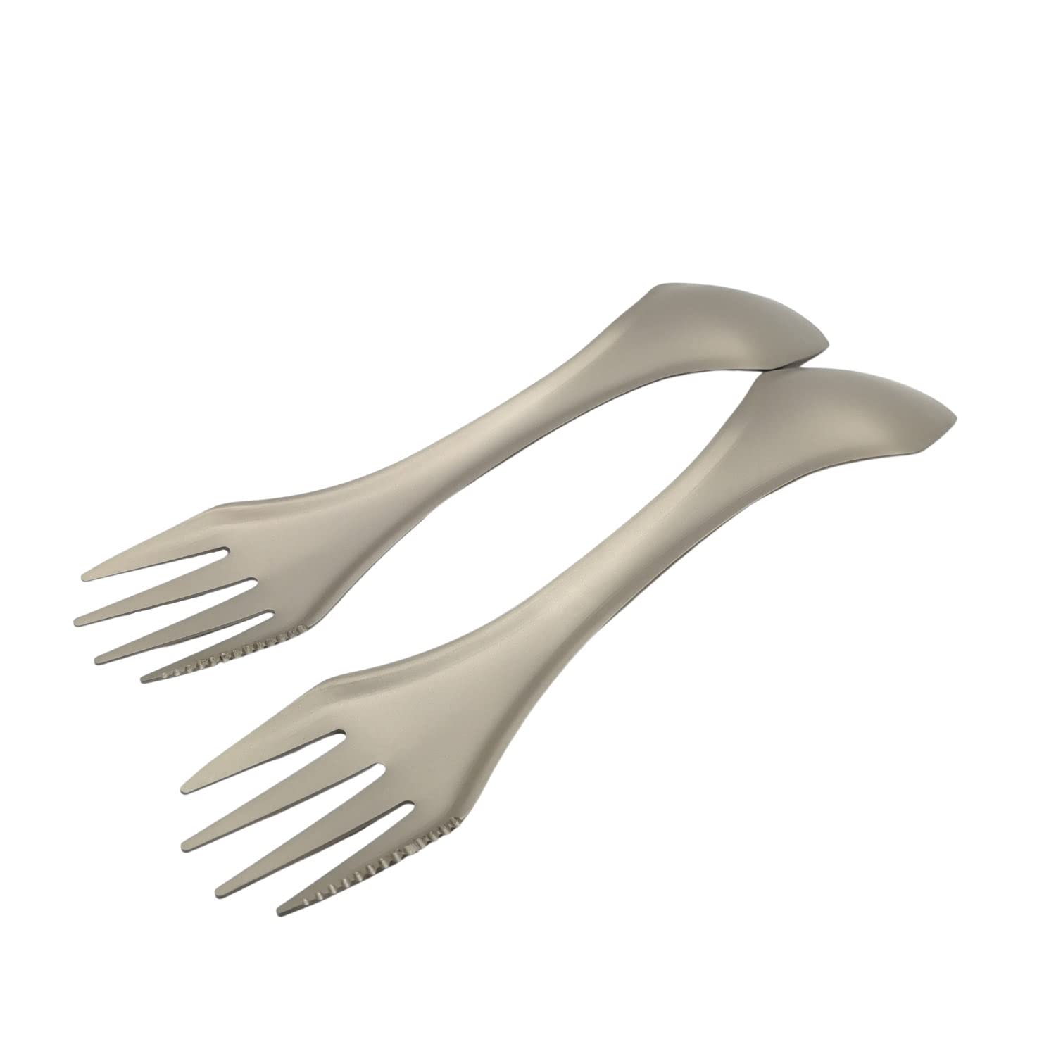 Вилка SSTI титановий 3-в-1 для подорожей кемпінгу Abrasive Blasting, фото №2 Вилка SSTI титановий 3-в-1 для подорожей кемпінгу Abrasive Blasting, фото №2