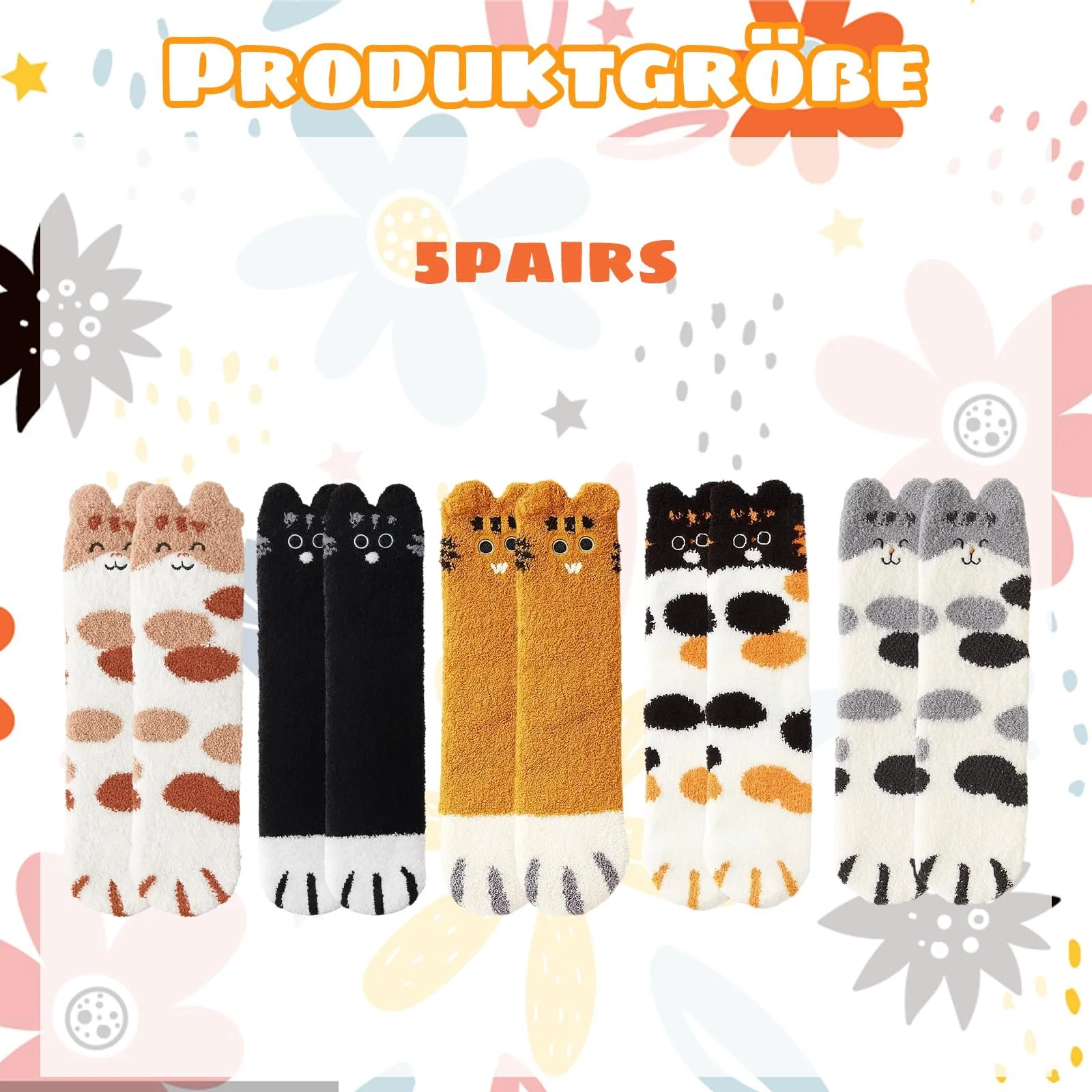 Носки с котами (5 пар), фото №2