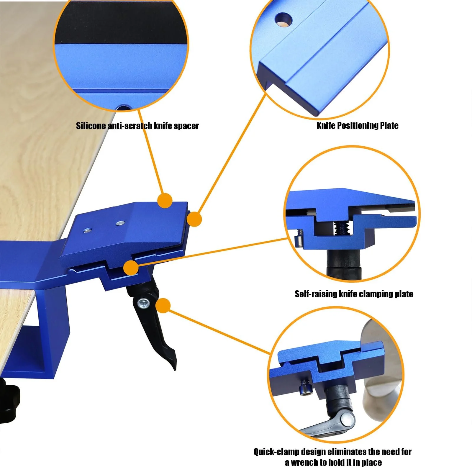 Точильна система для ножів професійна з фіксованим кутом та 8 каменями поворот на 360°, фото №2