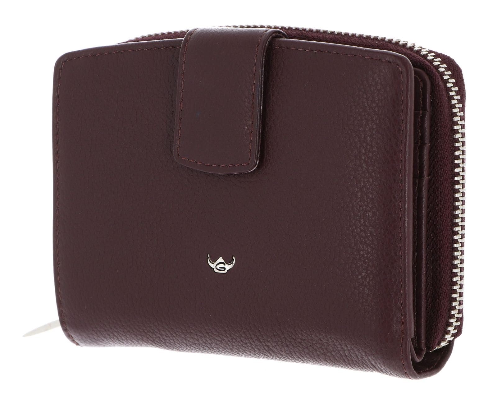Кожаный кошелек Golden Head Madrid RFID 12.5 см, Amarone, RFID-кошелек, фото №1