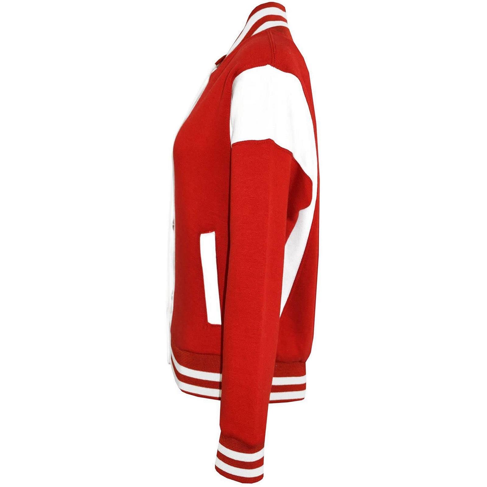 Куртка бейсбольна A2Z 4 Kids Контрастна Varsity Стильна Червоний, фото №3