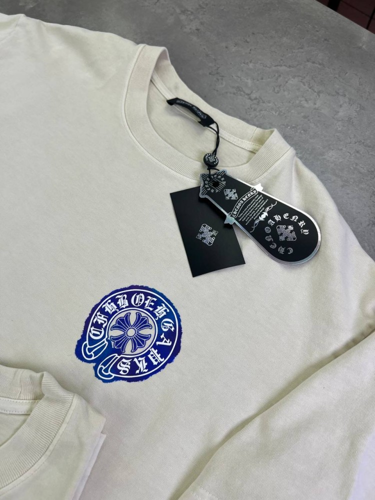 Футболка Chrome Hearts multicolor біла f667, фото №4