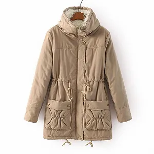 Жіноче зимове пальто MJGkhiy synthetic.ua - Фото 1