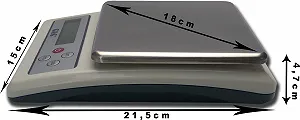 Кухонні ваги G&G KF KF6K 6 kg / 0.1 g Цифрові Прецизійні synthetic.ua - Фото 1