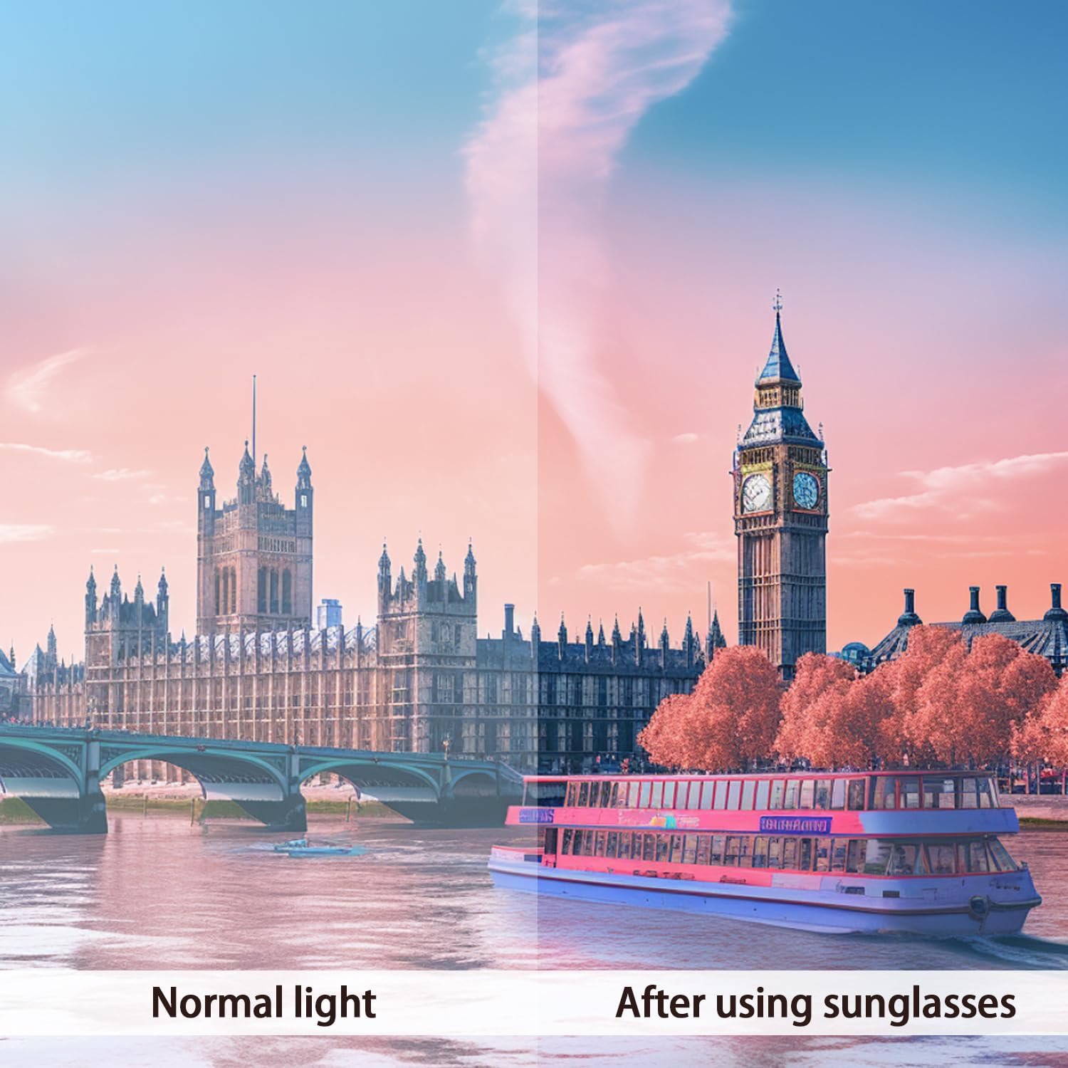 Сонцезахисні окуляри Серце Вінтаж Vikrami lighting 4 шт Білий, фото №4