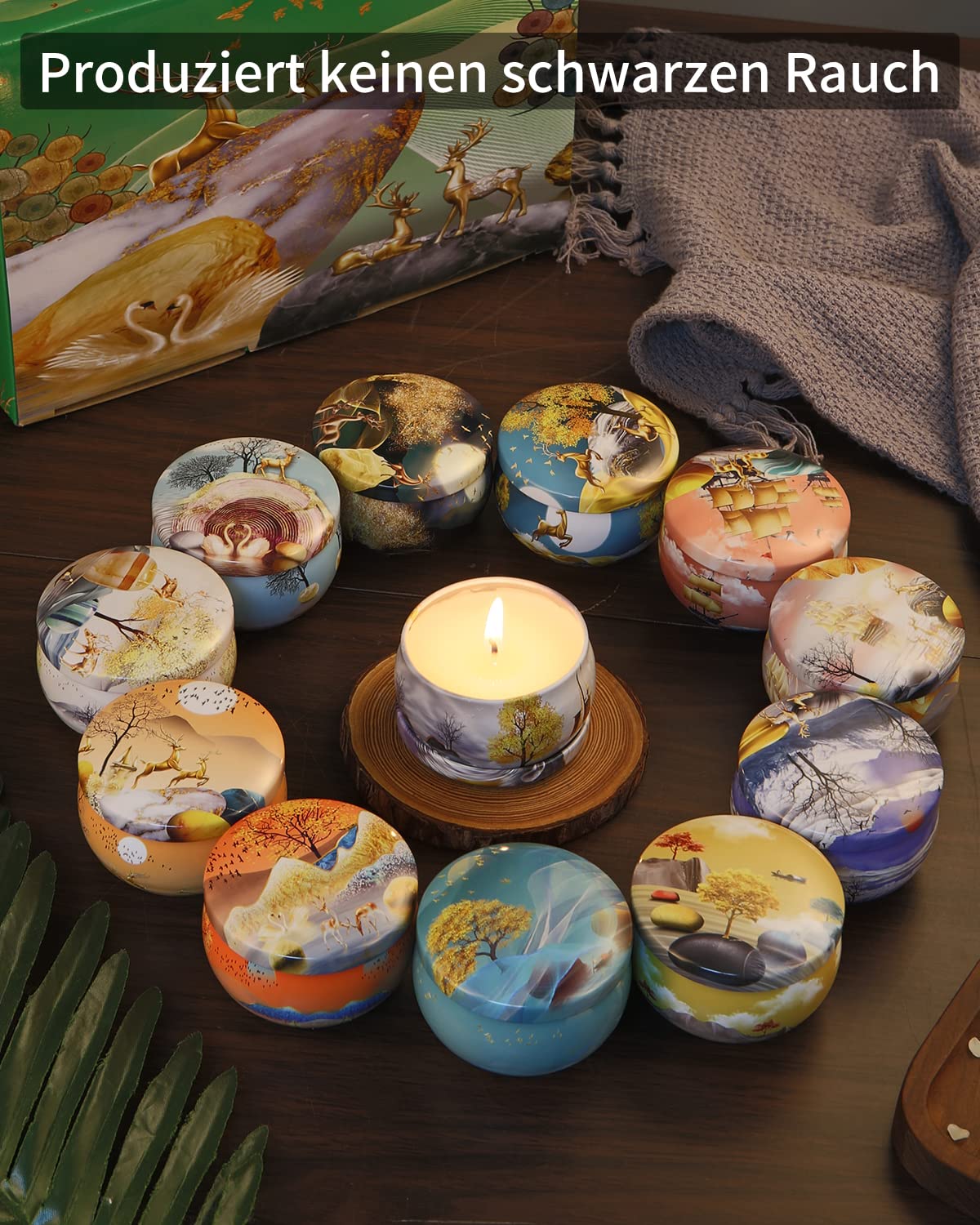 Ароматизированные свечи Soy Wax Christmas 12 шт, фото №2
