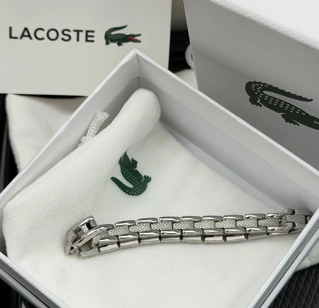 Мужской браслет Lacoste, Серебряный, фото №4 Мужской браслет Lacoste, Серебряный, фото №4