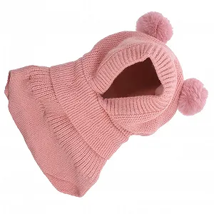 Шапка Abaodam зимова для дівчинки, м'яка в'язана - Фото 1
