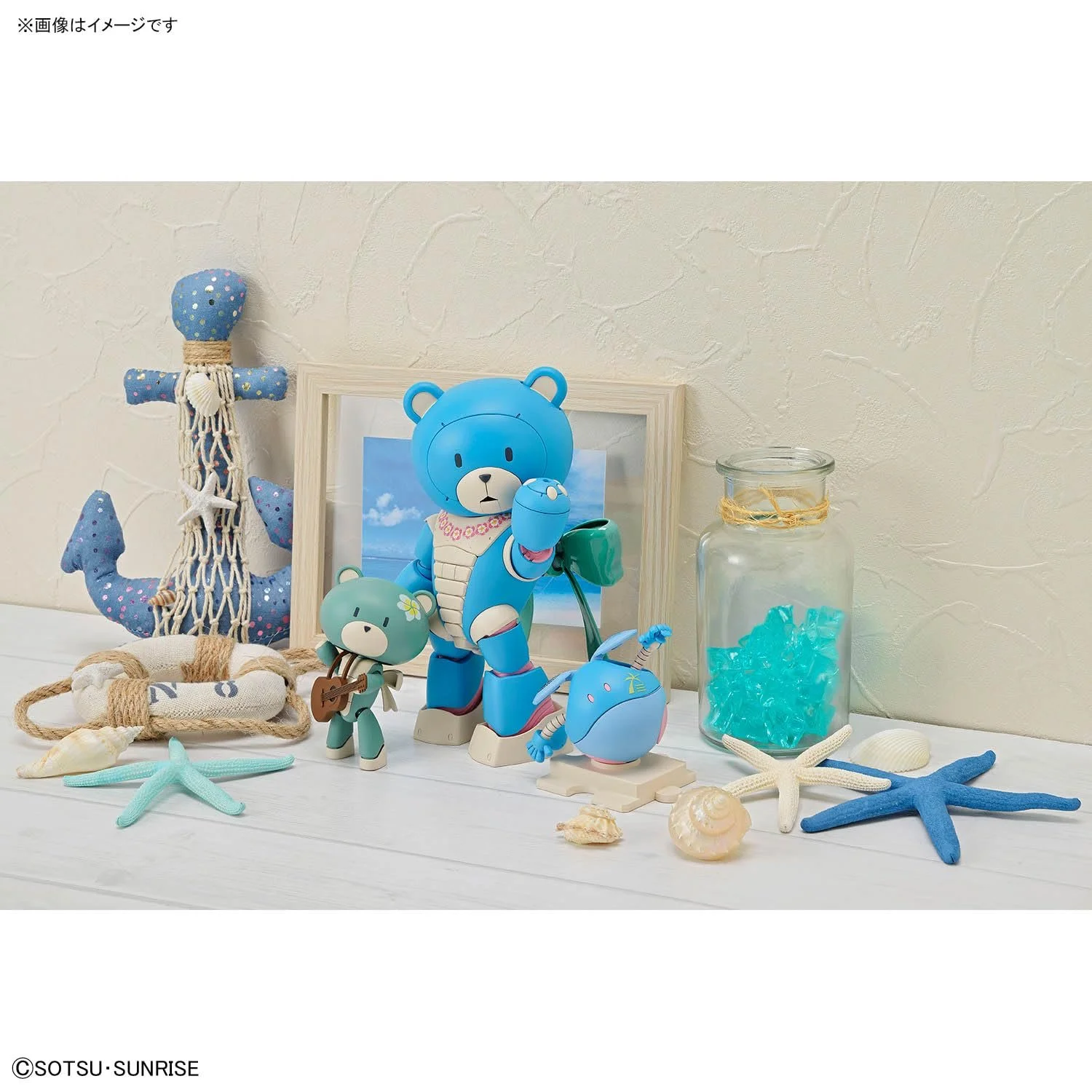 Набор для моделирования Bandai Hobby Gundam Gunpla HG 1/144 09 Bearguy Ohana & Aloharo Set 13 см, фото №22