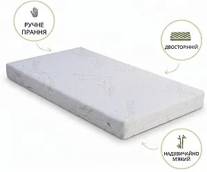 Детский двусторонний матрас Easy Dort / 50 x 83 см / Белый synthetic.ua - Фото 1
