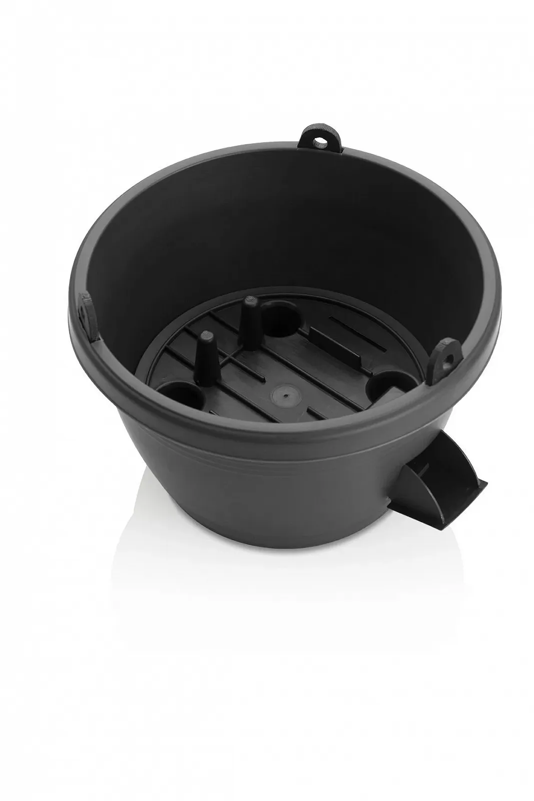 Подвесной цветочный горшок Marina с автополивом 30 см тауп, фото №5