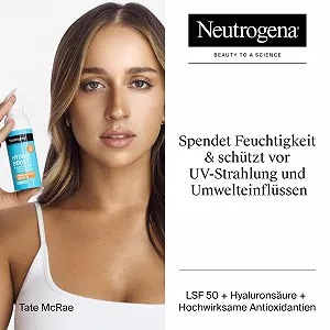 Денний крем Neutrogena Hydro Boost Aqua Fluid SPF 50 з гіалуроновою кислотою та ніацинамідом, 50 мл synthetic.ua - Фото 1