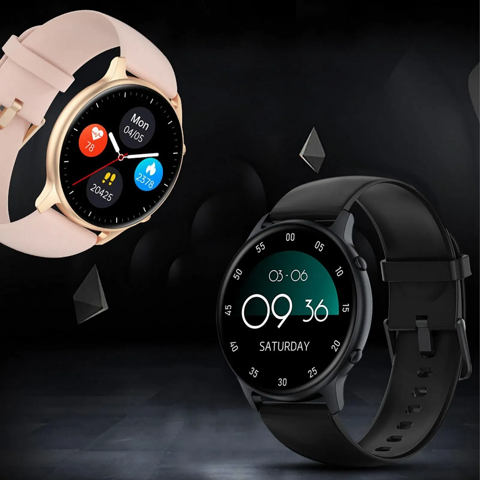 Смарт-часы Findtime для женщин, 1.28 дюйма, Bluetooth 5.0, монитор сердечного ритма, шагомер, водонепроницаемые 3ATM, фото №5