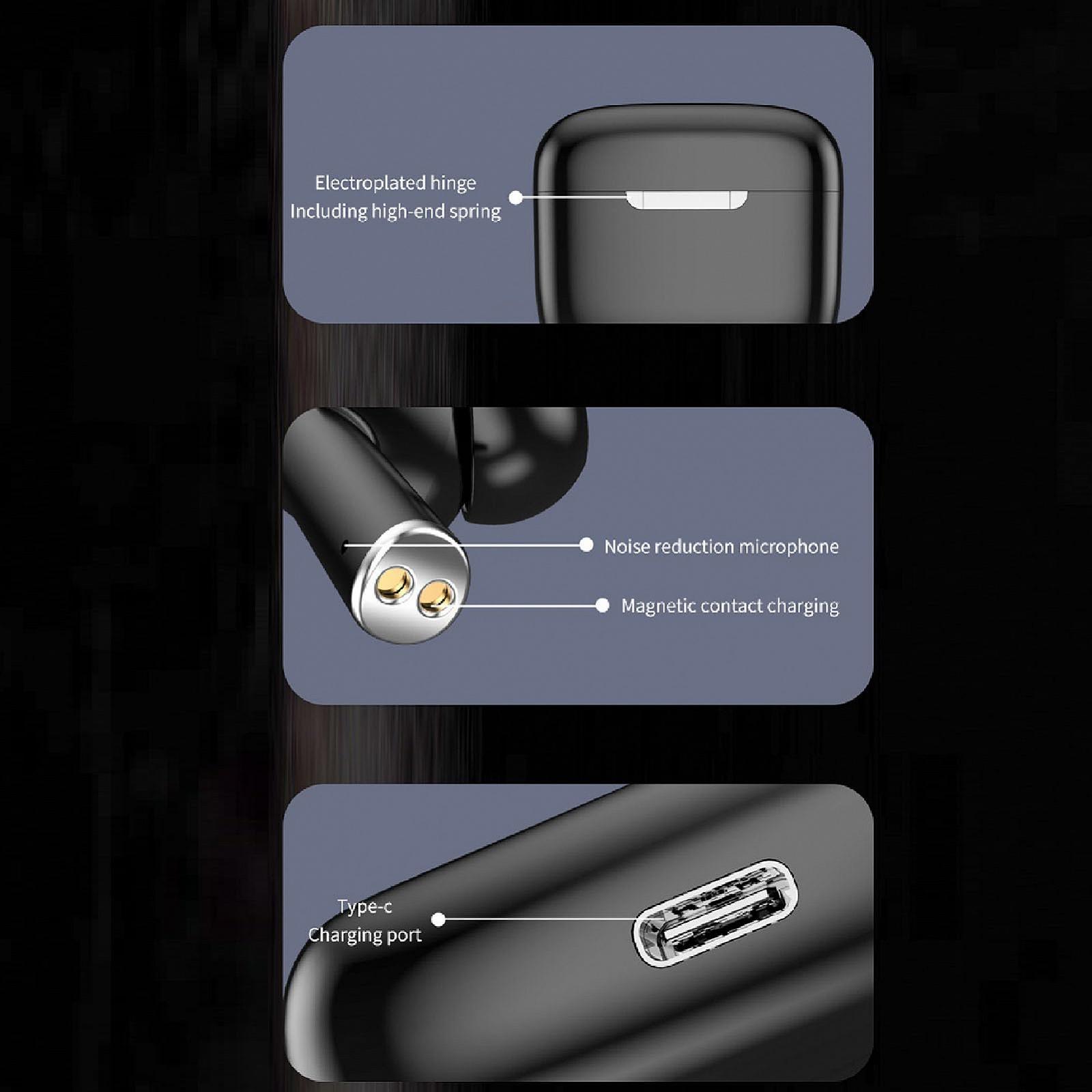 Наушники-переводчики Vikye J8 Двухсторонний переводчик реального времени BT 5.3 с приложением, поддержка 144 языков, 3 режима шумоподавления ANC (черный), фото №4