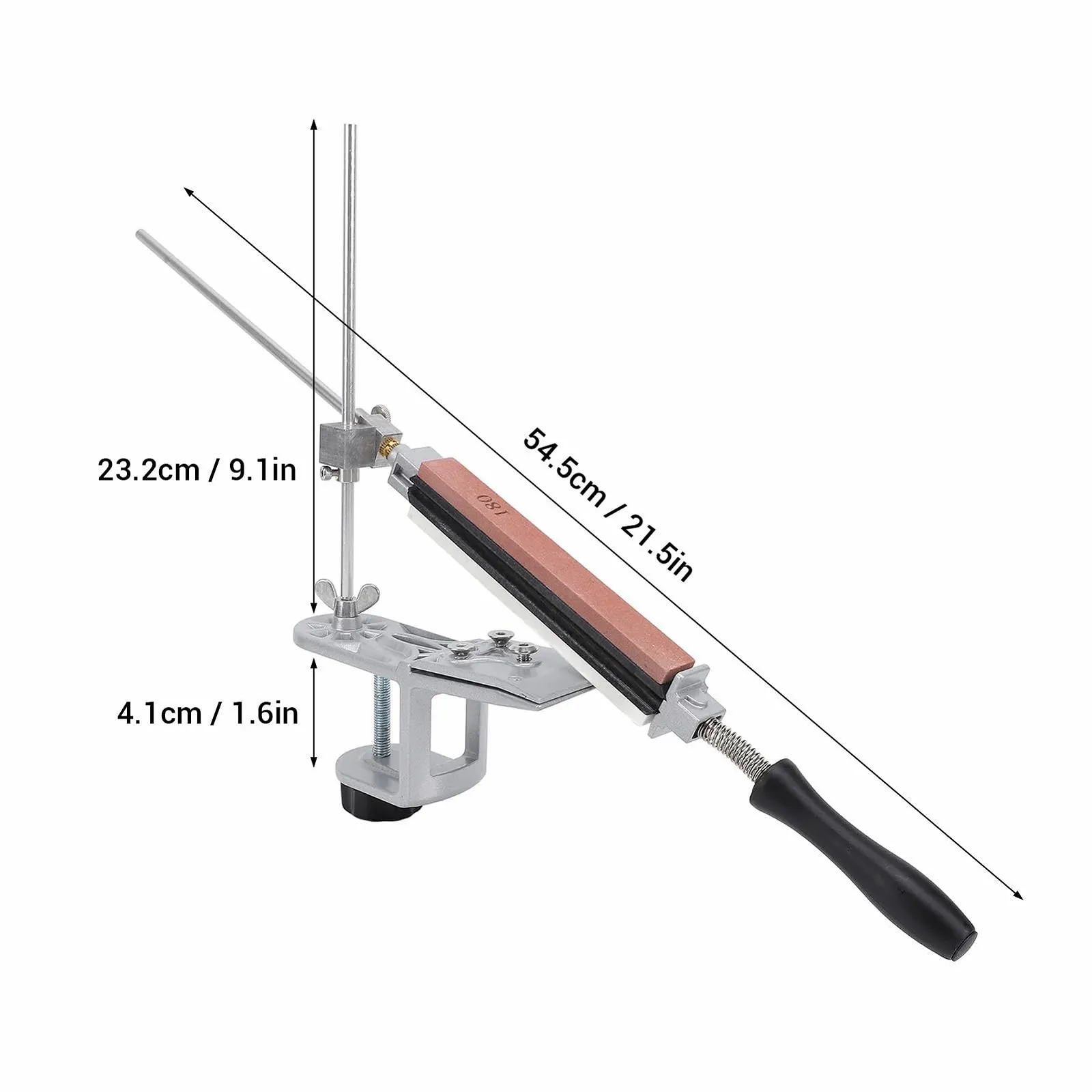 Професійна Точило для ножів з фіксованим кутом Сталева з 6 каменями, фото №6