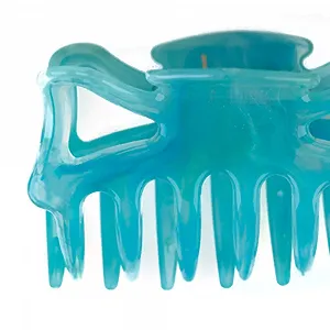 Заколка для волос большая WeLoveBeads TM101 Зелено-голубая, около 9 см synthetic.ua - Фото 1