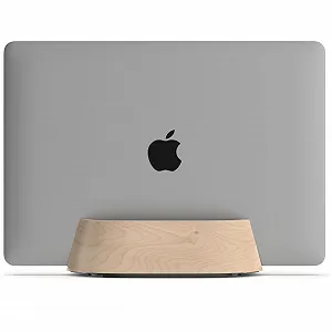 Тримач для ноутбука HumanCentric вертикальний - регульований кронштейн і док-станція, кленове дерево - Фото 1