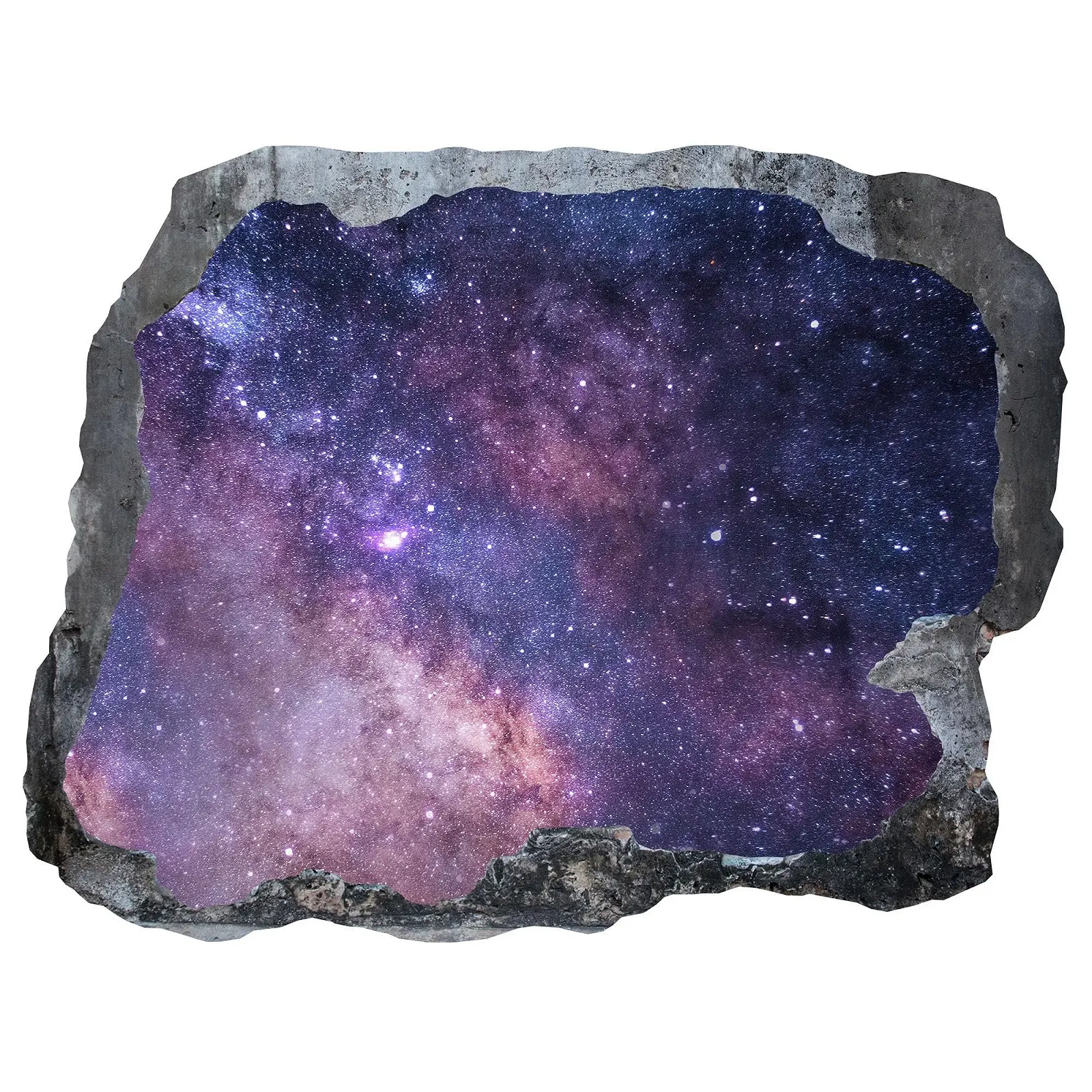 Наклейка на стіну Indigos UG Galaxy Breakthrough 3D 60 x 34 см Grey, фото №1