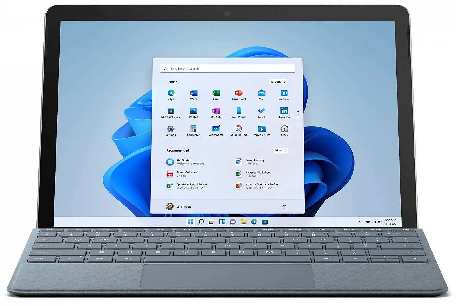 Планшет 10.5" Full HD Microsoft Surface Go Intel Pentium 4425Y RAM 4GB eMMC 64GB 10ч батарея Windows 11 Магниевый корпус Платиновый, фото №1