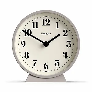 Настольные часы NEWGATE Theatre, круглый дизайн, камень, современный стиль для стола, полки или прикроватной тумбочки - Фото 1